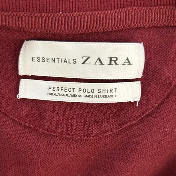ZARA Polo in Maroon - Picture 2 of 4